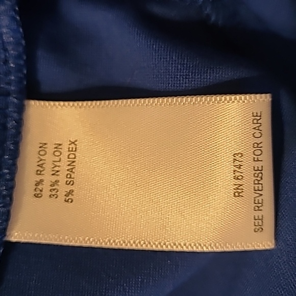 Taylor blue midi dress sleeveless size 2 - Picture 10 of 10